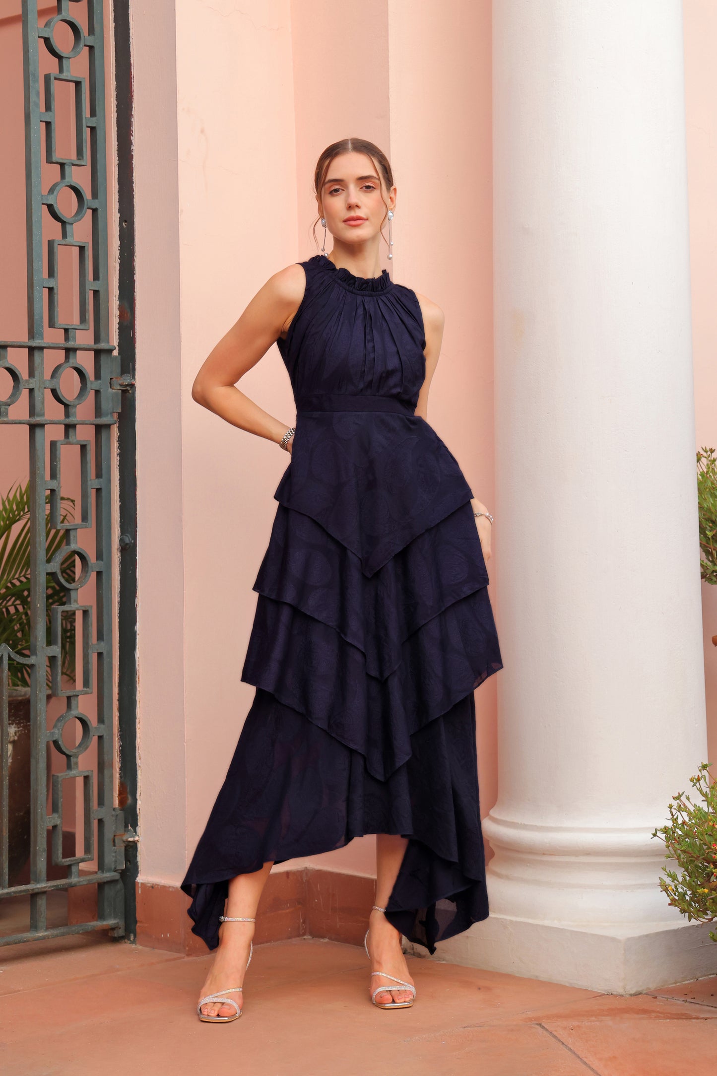 Amanda Jacquard Dress