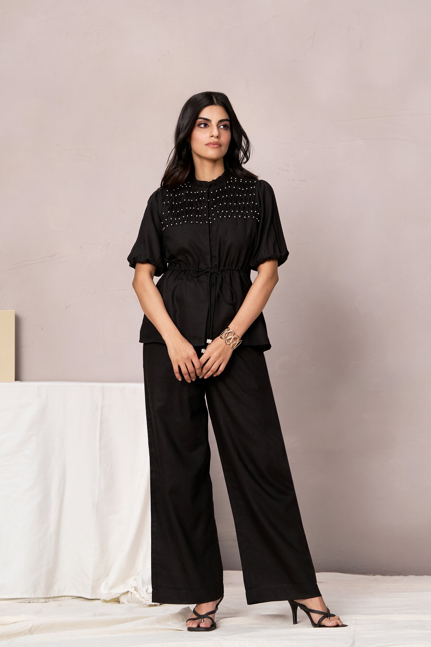 Sorella Embellished Co-ord Set (Black)