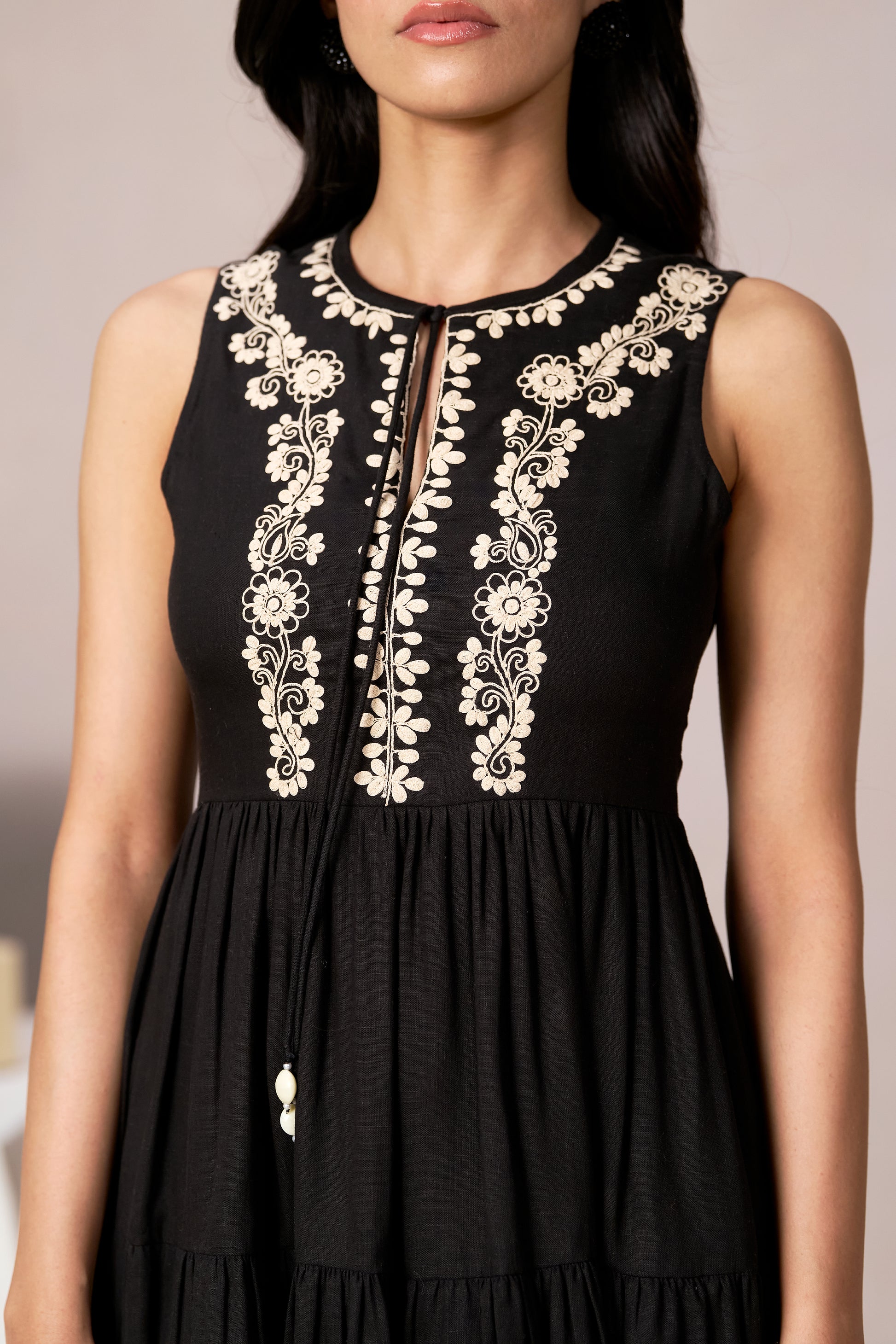 Katie Embroidered Linen Dress SHESO Katie Embroidered Linen Dress SHESO