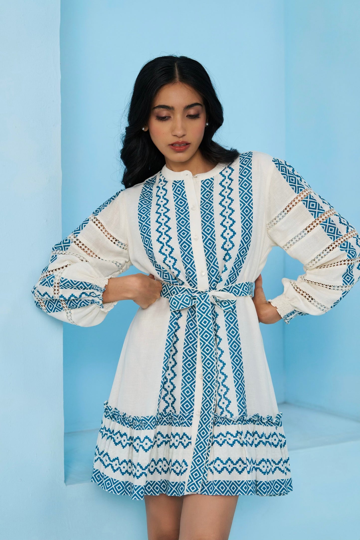 Alexis Printed Linen Dress