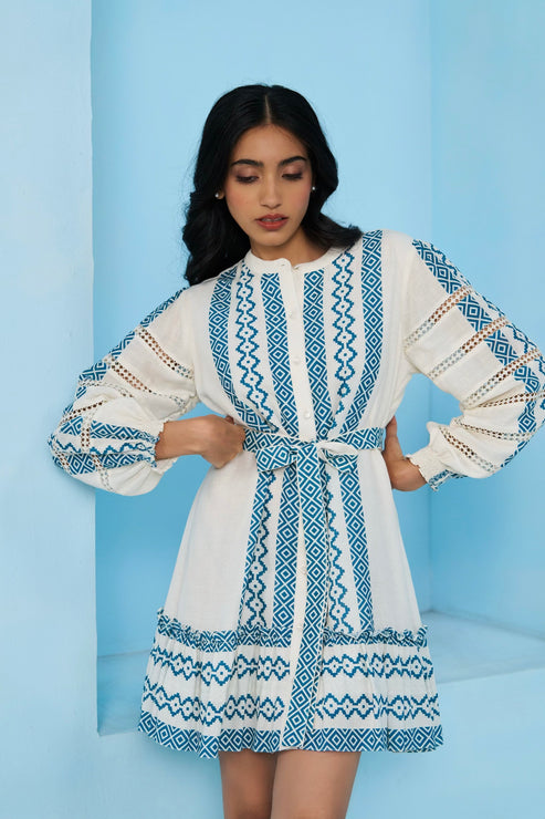 Alexis Printed Linen Dress