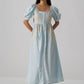 Anna Appliqué Linen Dress