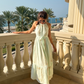 June Embroidered Linen Maxi
