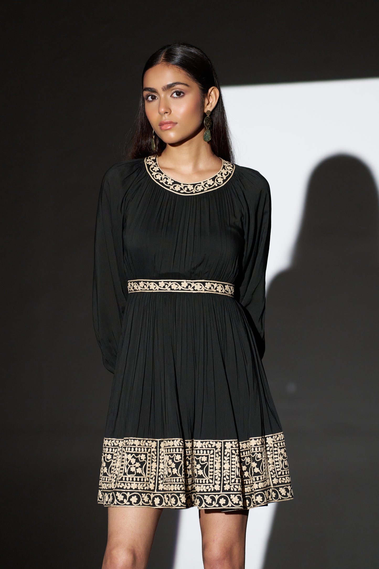 Cathryn Embroidered Dress (Short)