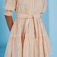 Dahlia Embroidered Linen Dress