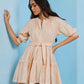 Dahlia Embroidered Linen Dress
