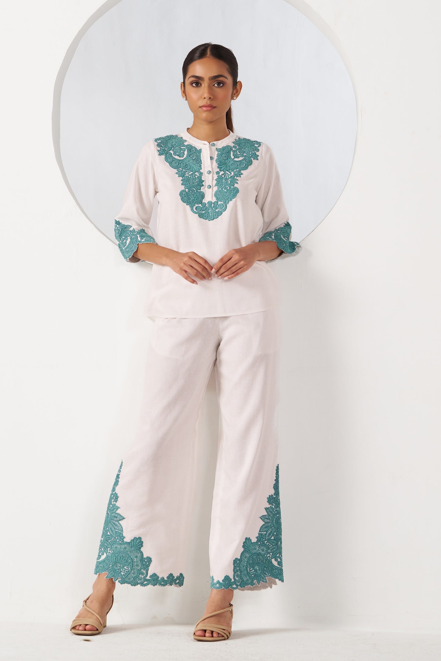 Diva Appliqué Co-ord Set (Long Pants)