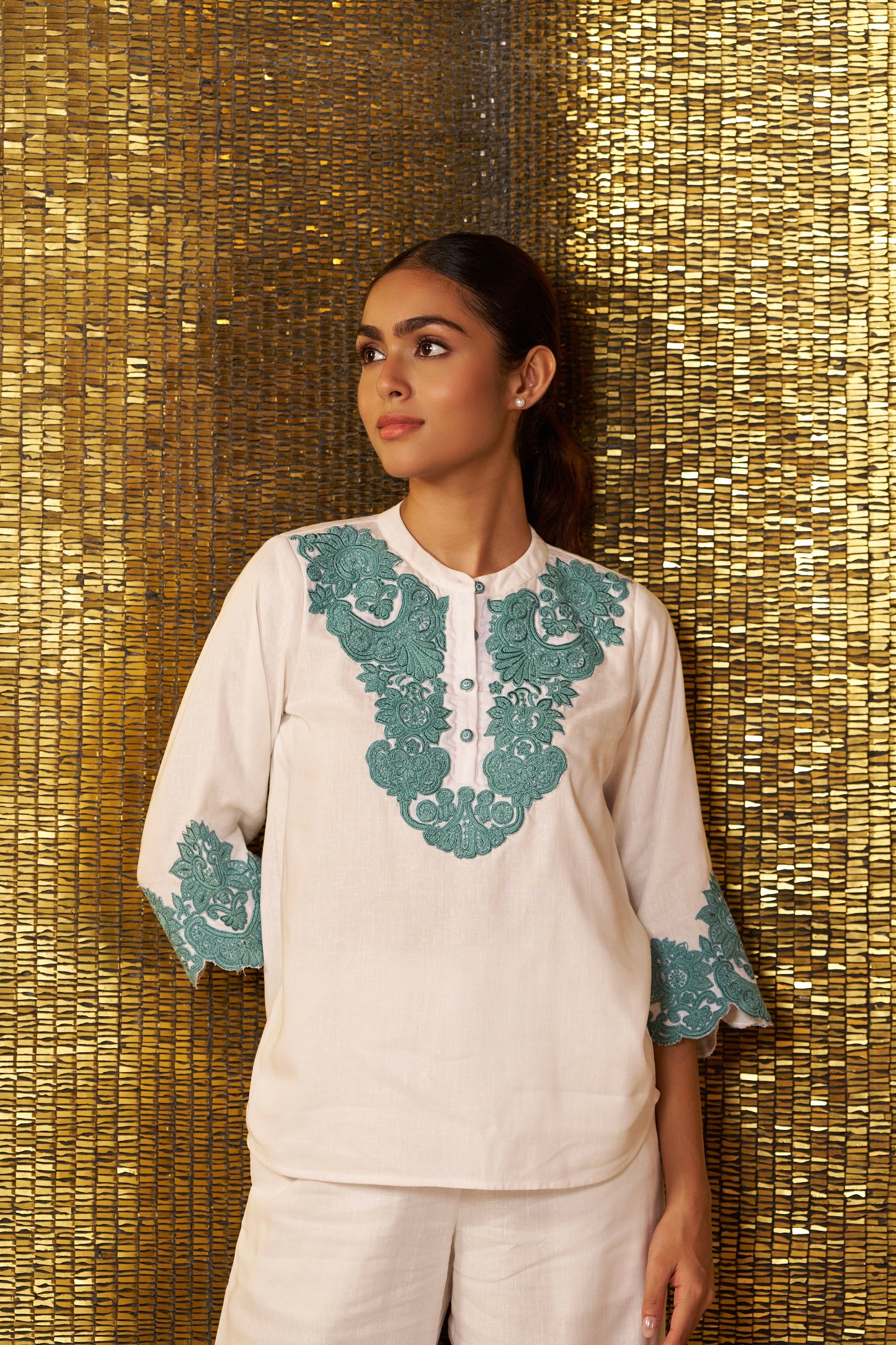 Diva Appliqué Co-ord Set (Long Pants)