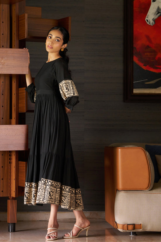 Cathryn Embroidered Dress (Long)