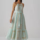 June Embroidered Linen Maxi