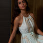 June Embroidered Linen Maxi