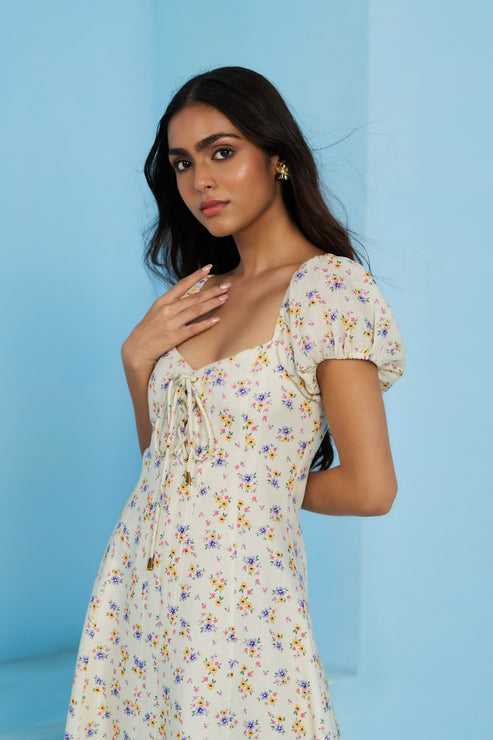 Lola Printed Linen Dress