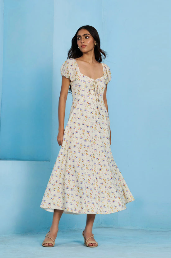 Lola Printed Linen Dress