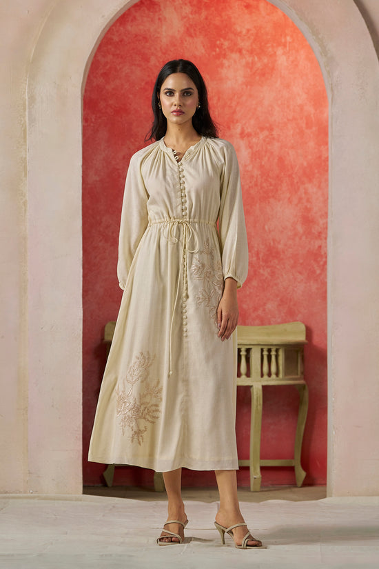 Madison Embroidered Linen Maxi