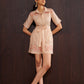Monaco Appliqué Linen Romper
