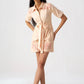 Monaco Appliqué Linen Romper