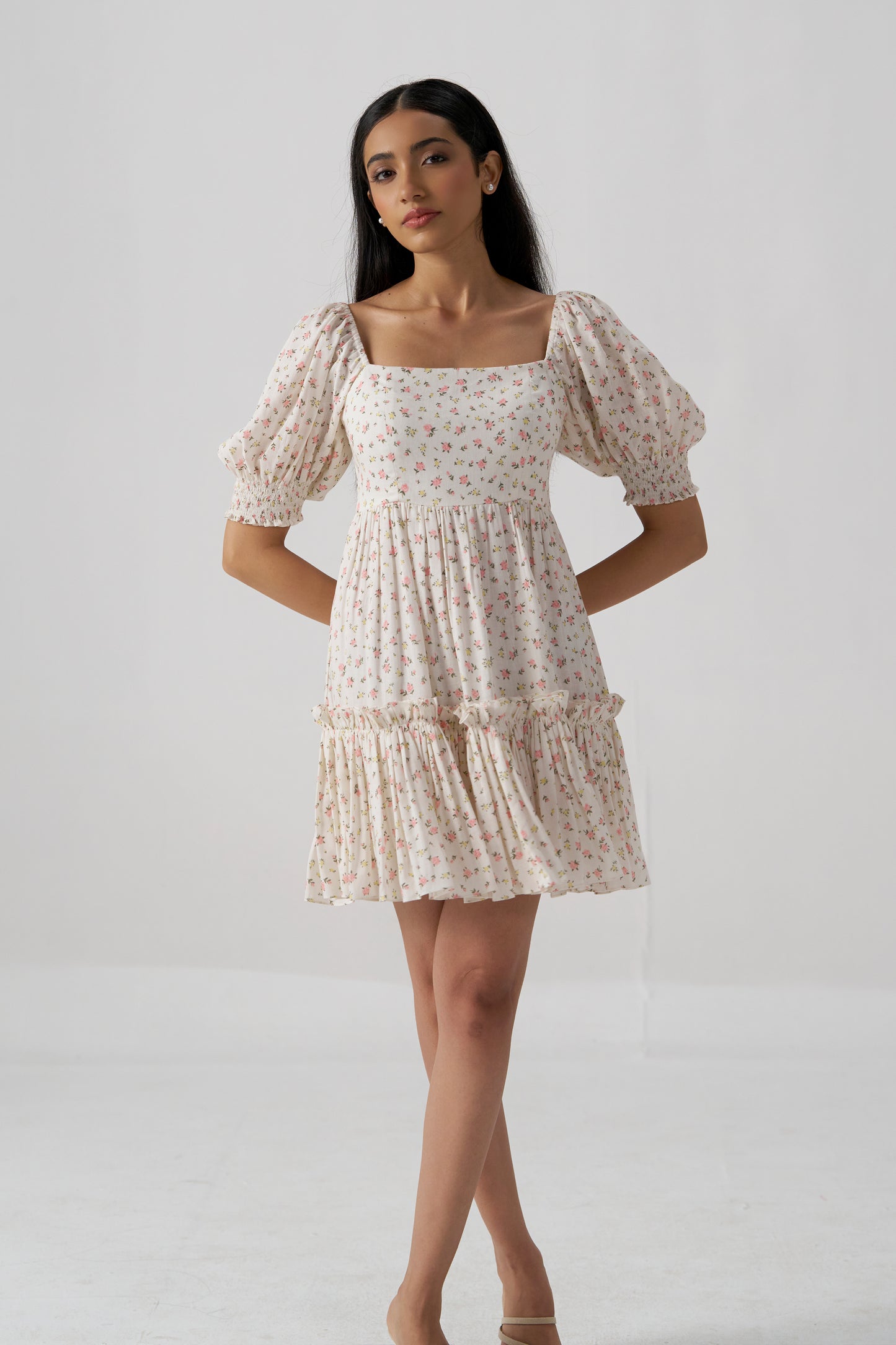 Mystique Printed Linen Dress