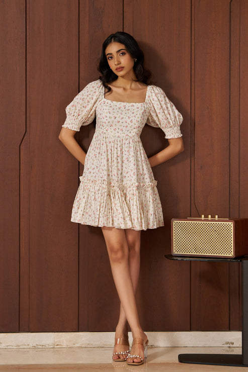 Mystique Printed Linen Dress