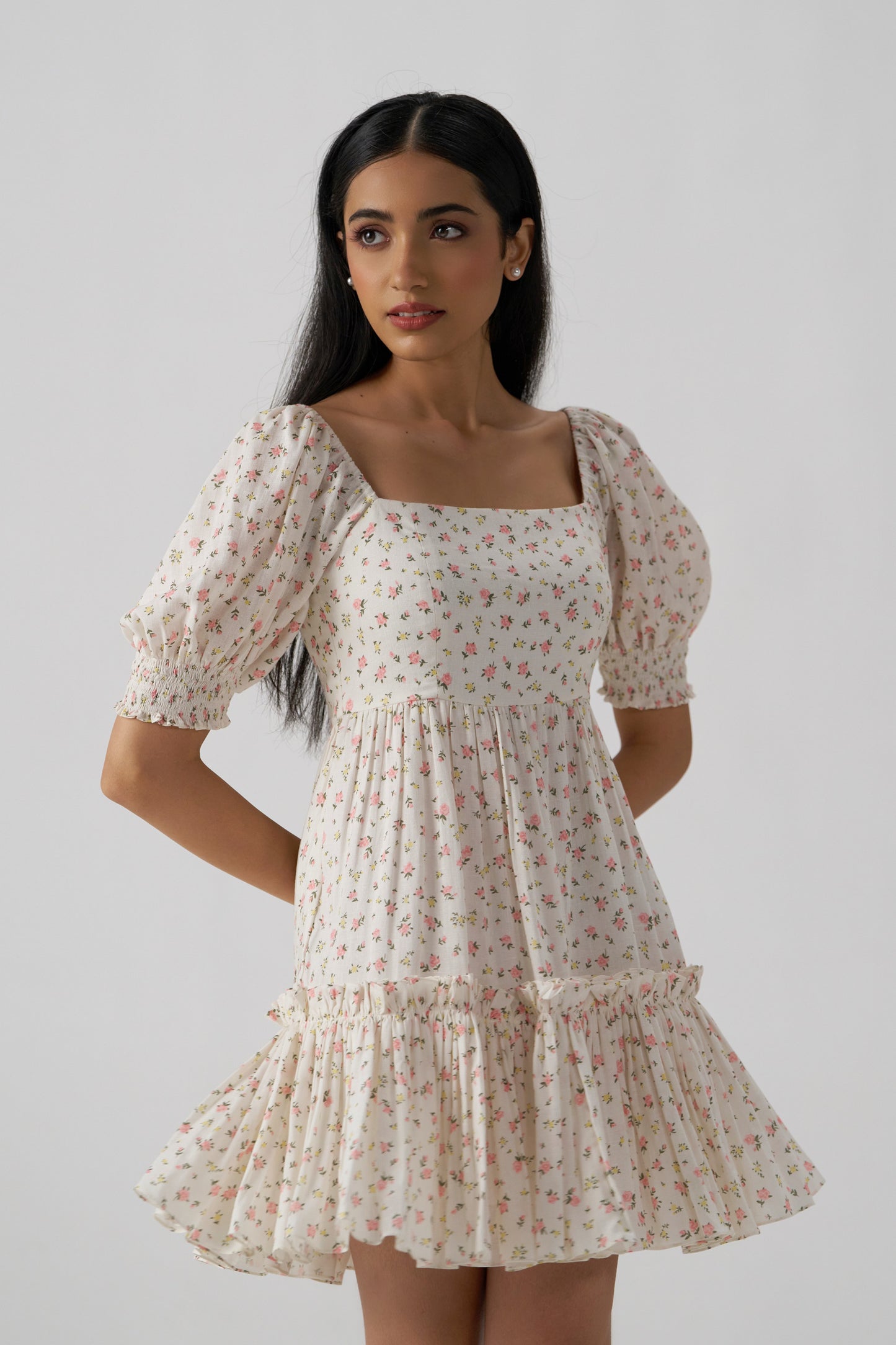 Mystique Printed Linen Dress