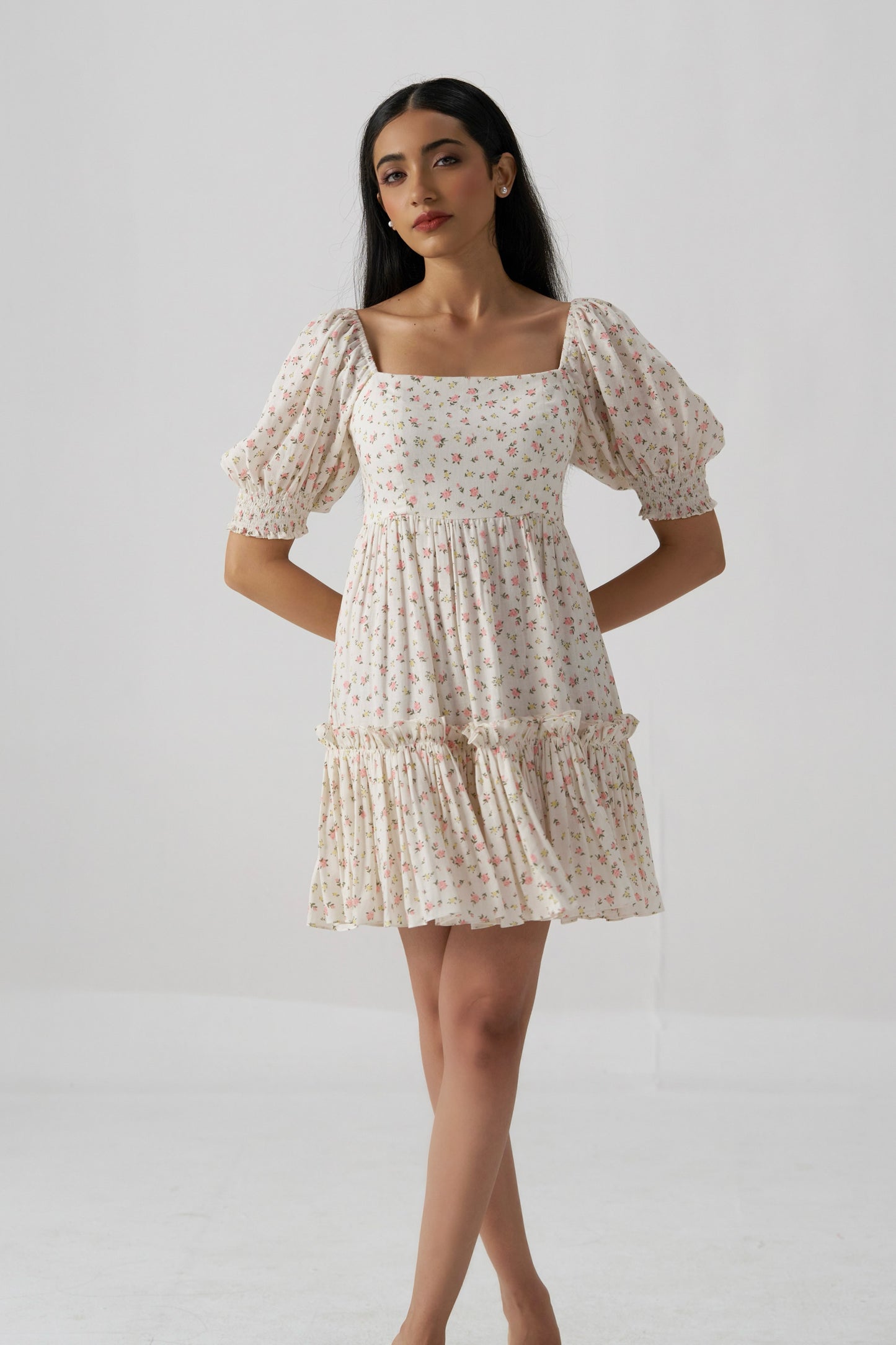 Mystique Printed Linen Dress