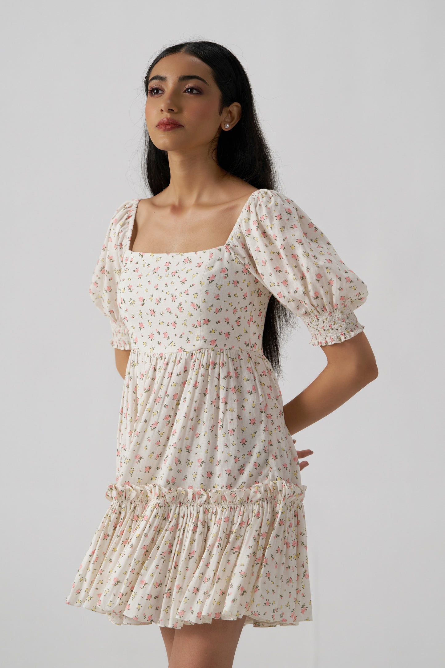 Mystique Printed Linen Dress