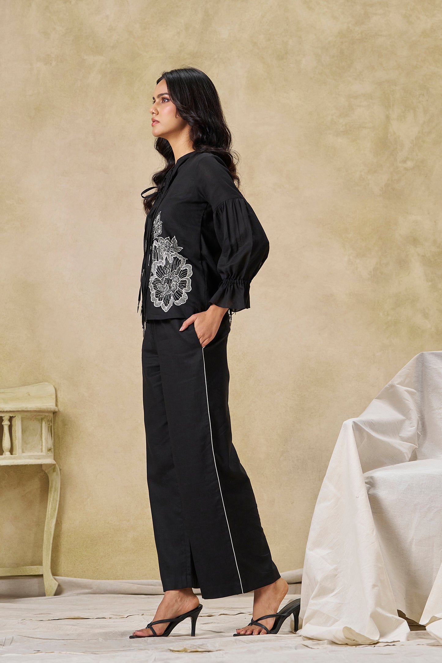 Monet Embroidered Co-ord Set