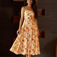 Scarlet Printed Midi