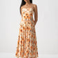 Scarlet Printed Midi