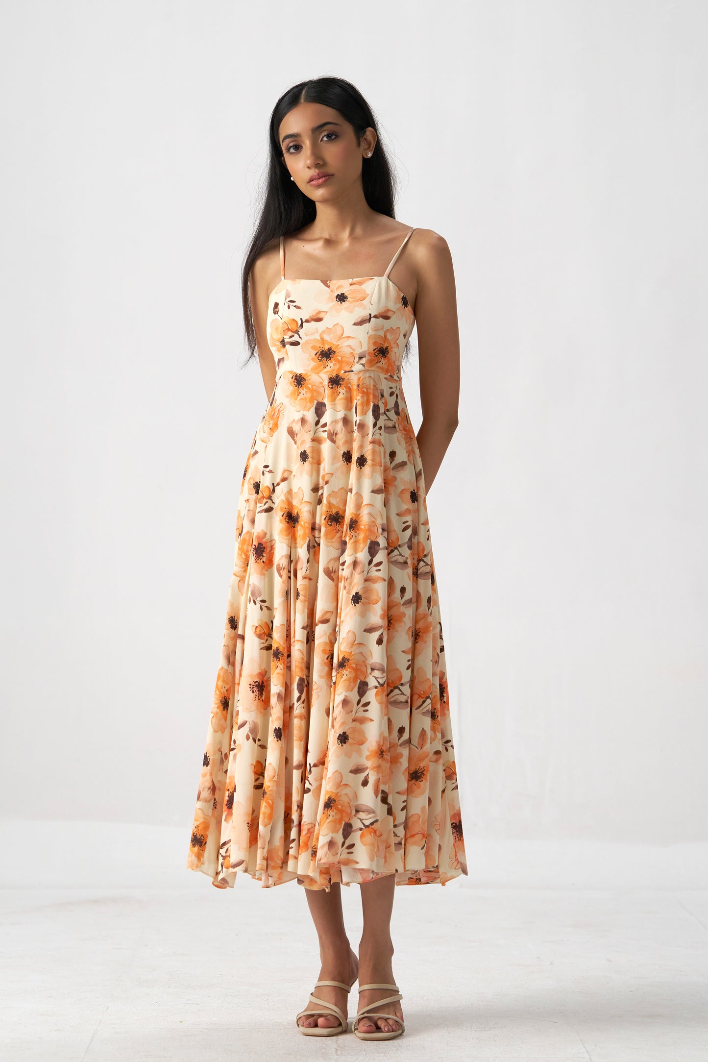 Scarlet Printed Midi