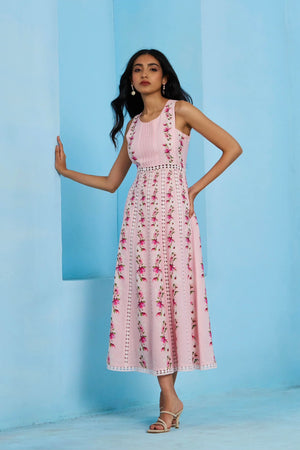 Serena Printed Linen Dress