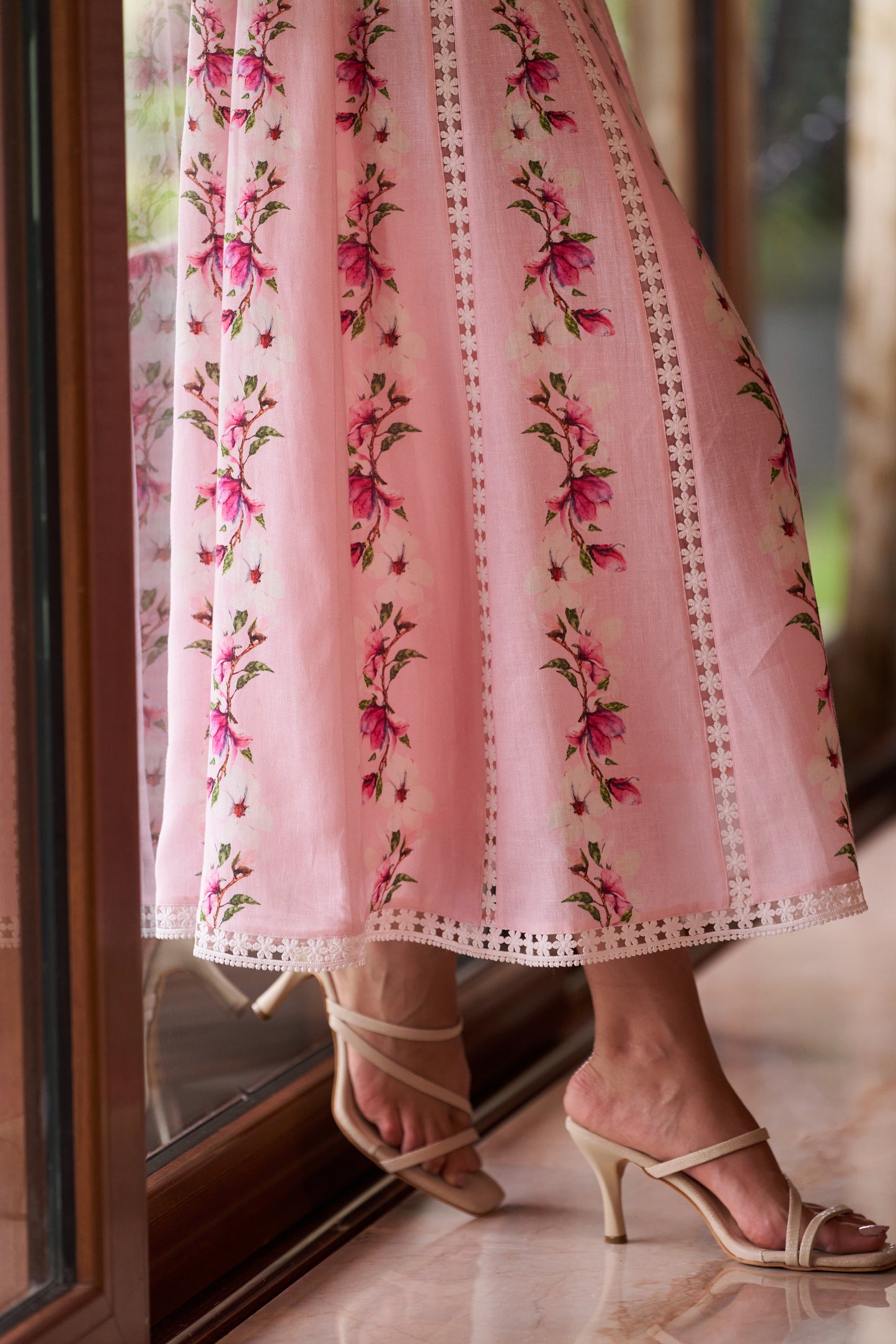 Serena Printed Linen Dress