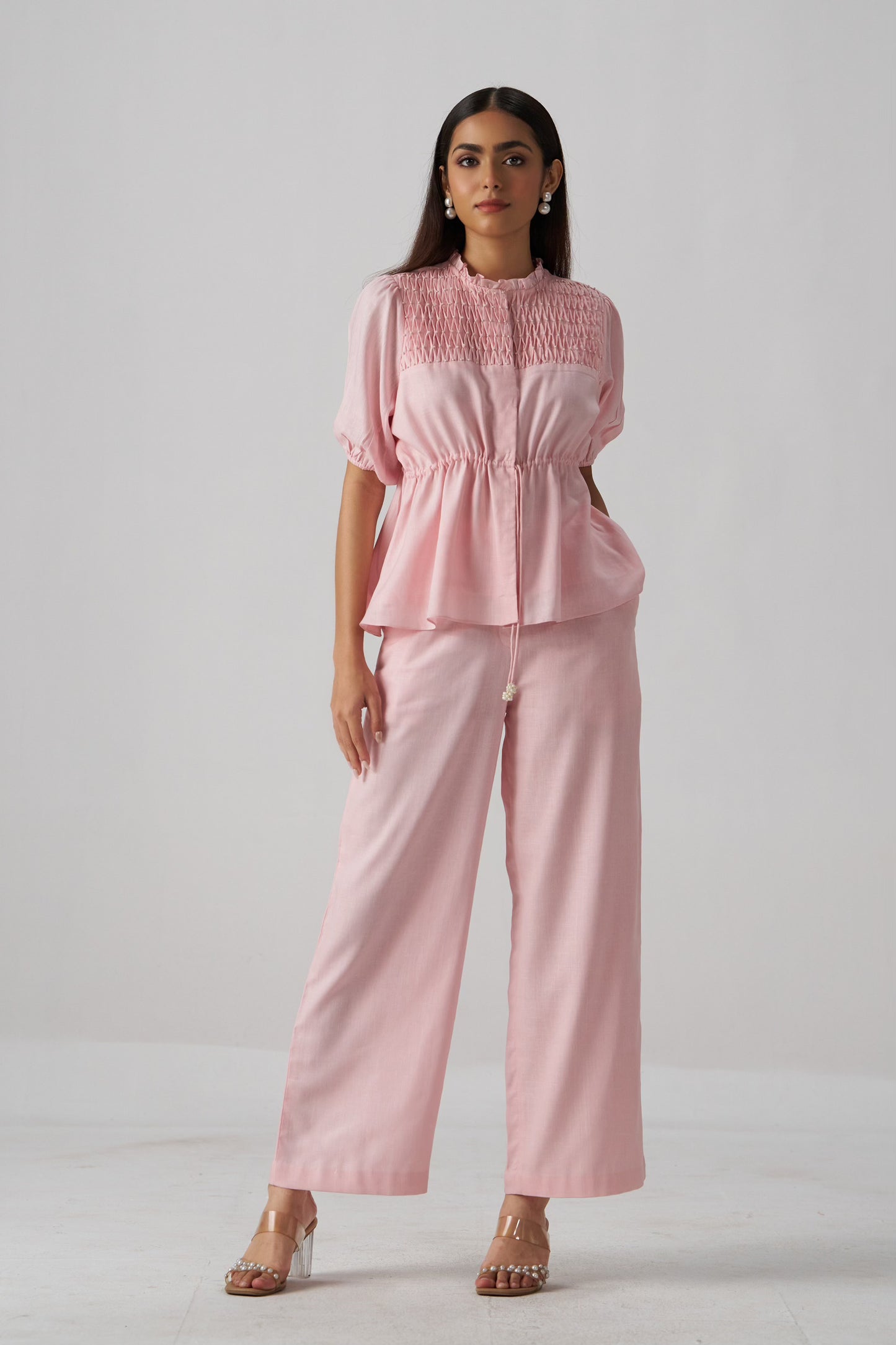Sorella Embellished Co-ord Set (Soft Pink)