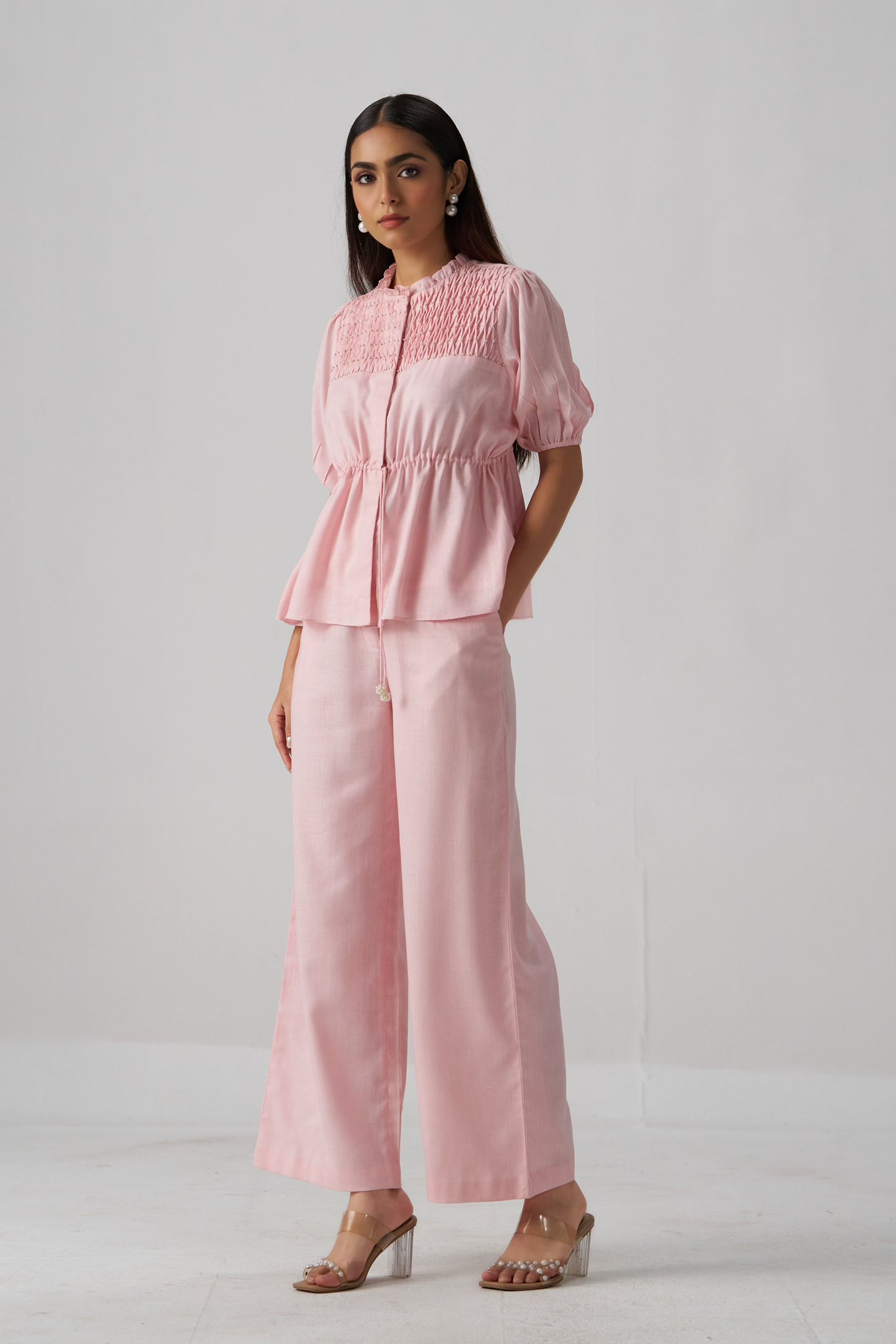 Sorella Embellished Co-ord Set (Soft Pink)