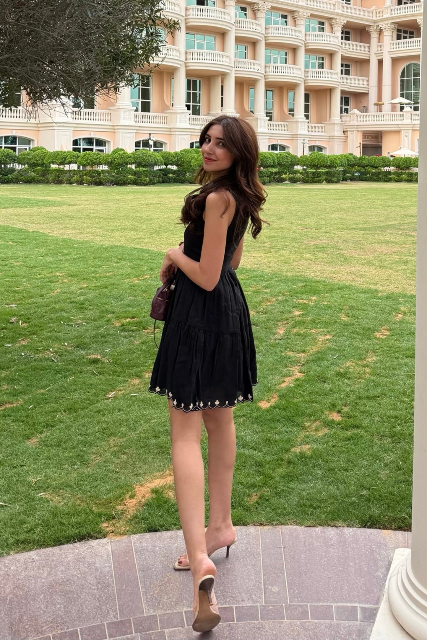 Katie Embroidered Linen Dress