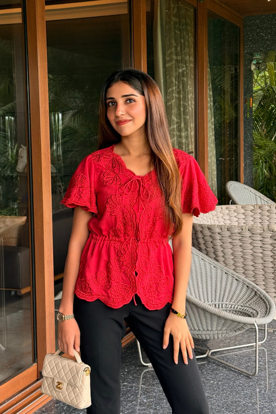 Ruby Embroidered Top