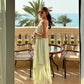 June Embroidered Linen Maxi