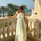 June Embroidered Linen Maxi