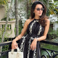 June Embroidered Linen Maxi (Black)