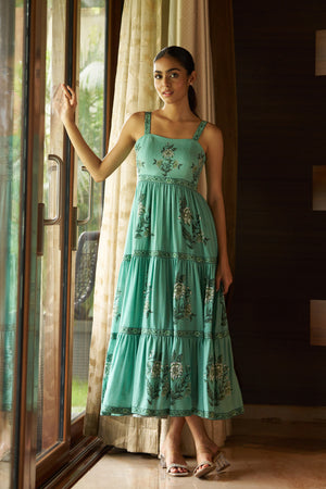 Ziva Printed Linen Maxi