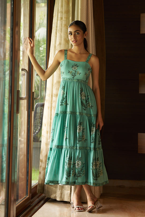 Ziva Printed Linen Maxi
