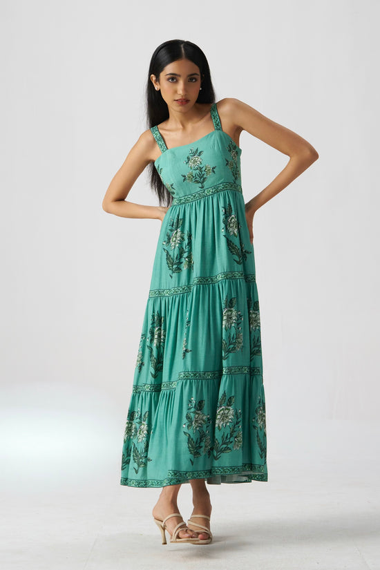 Ziva Printed Linen Maxi