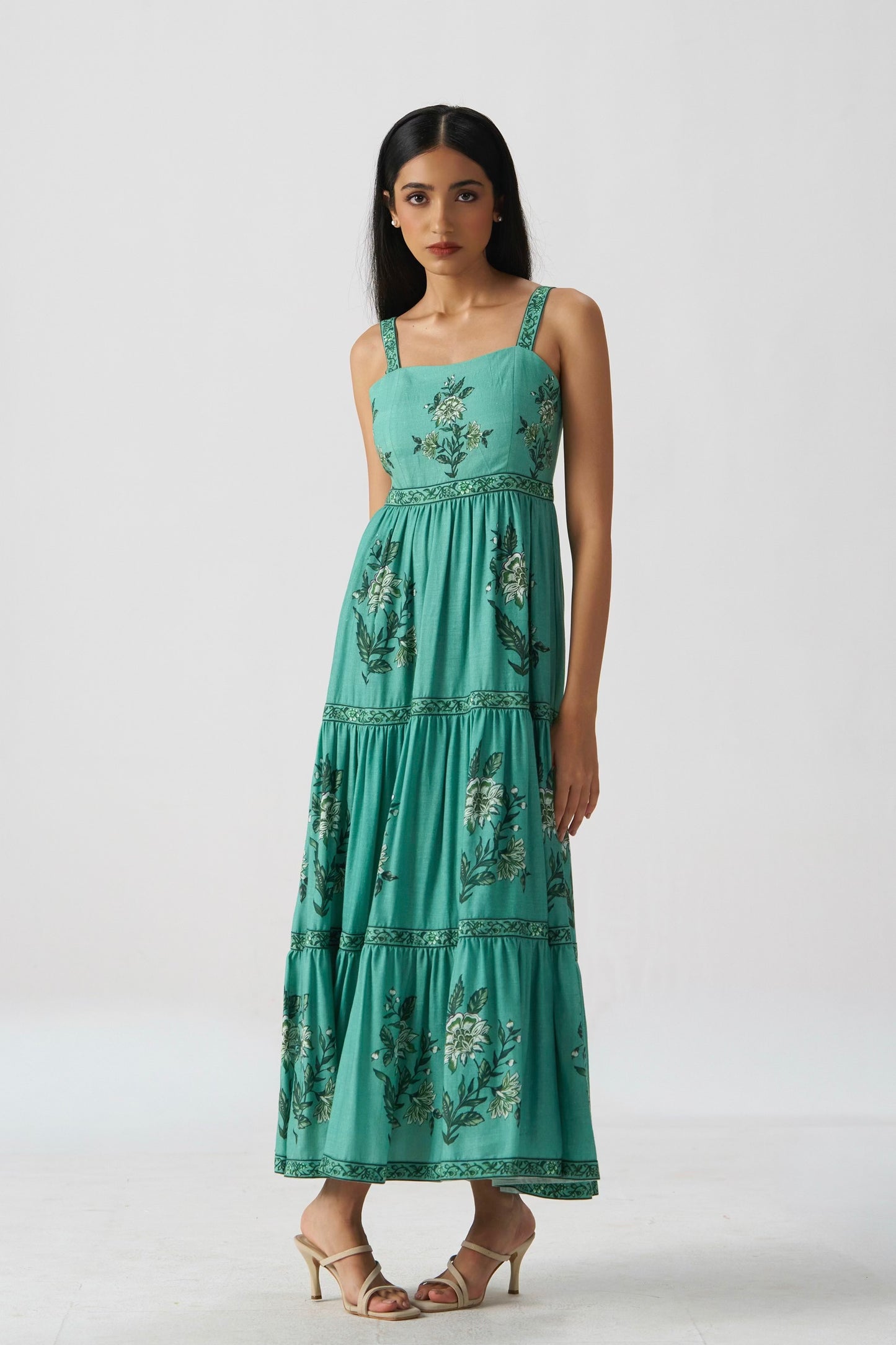 Ziva Printed Linen Maxi