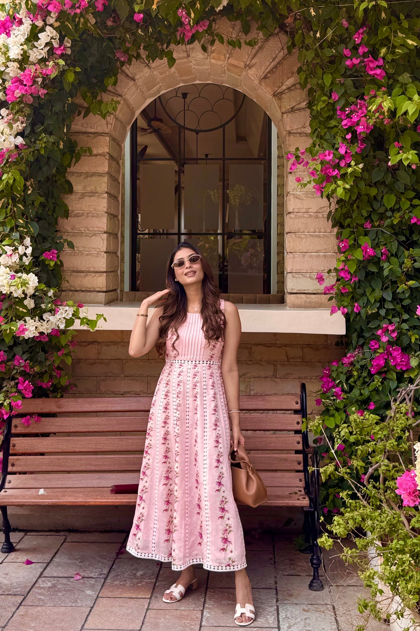Serena Printed Lace Dress