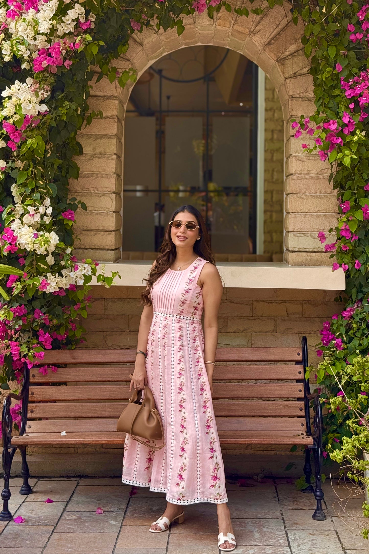 Serena Printed Lace Dress